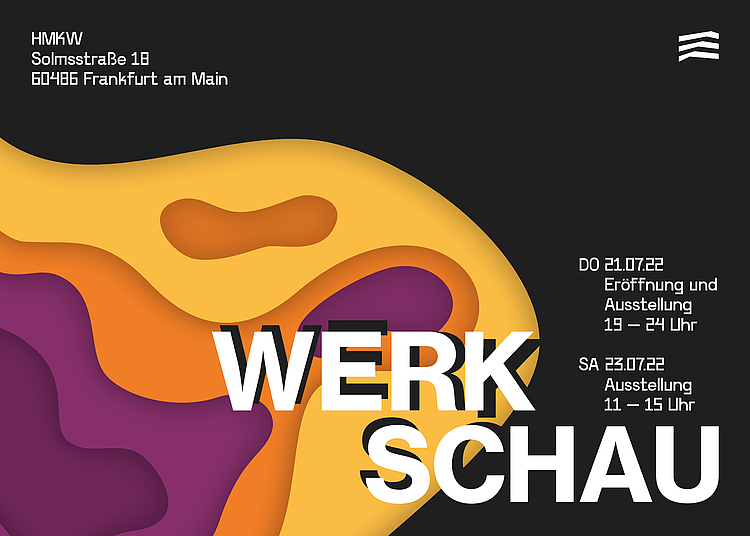 Werkschau 2022 des Fachbereichs Design der HMKW Frankfurt