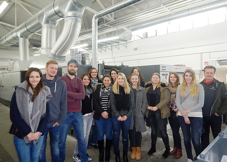 Exkursion von Medien- und Eventmanagement-Studierenden in das Kölner Medienzentrum Süd.